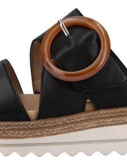 Remonte Pantolette, Keilabsatz, Sommerschuh, Schlappen mit Zierschnalle