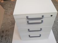 2 x Büro Rollcontainer , Holz lichtgrau, mit 4 Schüben - Finsing