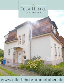 Charmante 20er-Jahre-Villa zum Modernisieren mit 7 Zimmern, schönem Garten, Keller + Garage. - Halberstadt