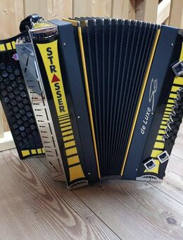 Steirische Harmonika Strasser DE Luxe SE schwarz/gelb G C F B - Frankfurt (Main)