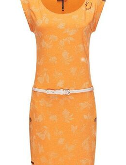 Ragwear Shirtkleid Tag Rose Intl. stylisches Sommerkleid mit Print und hochwertigem Gürtel