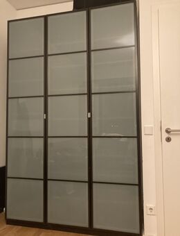 Großer Schwarzer Schrank (Modular: 1 Doppelstück + 2 Einzel) - Berlin Treptow-Köpenick