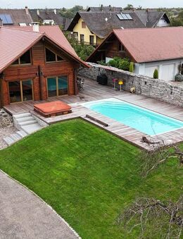 Exklusives Chalet-Holzhaus mit Salzpool, Sauna & großem Garten in ruhiger Lage von FR-Mothern - Baden-Baden