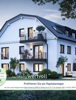 NEUBAU-2-Zimmer-OG-Wohnung mit Balkon in stadtnaher Lage - München