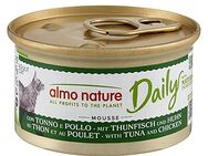 5 + 1 gratis! 6 x 85 g Almo Nature Daily Menu - Mousse mit Thunfisch & Huhn