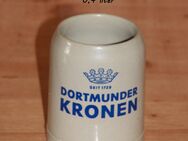 Dortmunder Kronen Bierkrug Steingut Steinzeug Keramik 0,4 l neuwertig - Borken