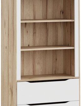 FORTE Wandregal Vankka Regal 2 Schubkästen, Regal, Holzfüße, Einlegeböden variabel, 2 Schubkästen