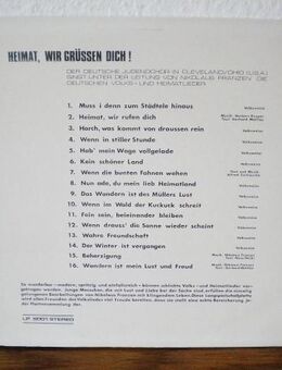 Heimat,wir grüssen Dich !-Der Deutsche Jugendchor aus Cleveland,Ohio,USA-Vinyl-LP,50/60er Jahre,Rar ! - Linnich