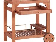 MERXX Servierwagen Multifunktion, Eukalyptusholz, 70-140x50 cm, ausziehbar