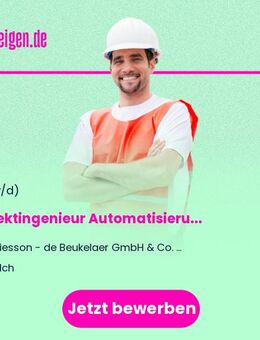 Projektingenieur Automatisierung / Elektrotechnik (m/w/d) - Polch