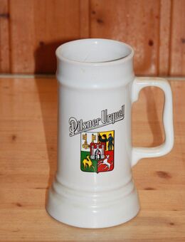Pilsener Urquell Bierkrug Steinzeug Steingut Keramik 0,5 L neuwertig - Borken