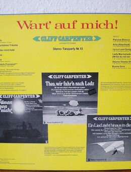 Cliff Carpenter-Wart auf mich ! Tornero-Vinyl-LP,Hansa - Linnich
