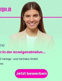 Leiter:in der Anzeigenabteilung - Berlin