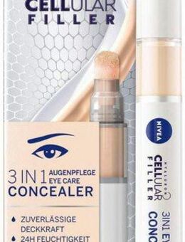 Nivea Concealer CELLULAR 3in1 Augenpflege Concealer, Mit Anti-Aging-Effekt, deckt effektiv ab, spendet 24h Feuchtigkeit.