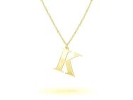 Beka&Bell Kette mit Anhänger 925-Sterling Silber vergoldet Glänzend 45cm