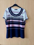 schickes DAMEN-SHIRT ~ Gr. 52 ~ mehrfarbig/gestreift ~ Mariposa in 04651