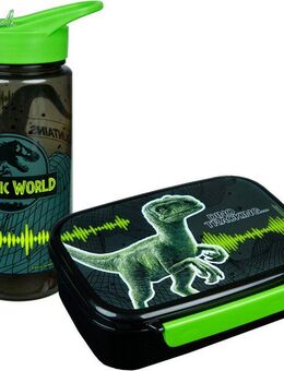Scooli Lunchbox Jurassic World, (Set, 2-tlg), mit Trinkflasche