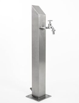 Wassersäule SQS 730 mm Edelstahl V2A Bewässerung Zapfstelle - Hiddenhausen