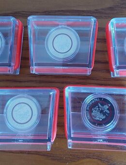 5 x 5 Euro BRD 2017 "Tropische Zone" ADFGJ PP m.Polymerring, Neu in Koziolbox - Büren