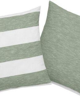 OTTO products Kissenhülle Big Stripe, (2 Stück), Streifen-Design in Melange-Optik