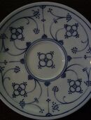 Form Marienbad Ingres weiß, UNTERTASSE Indisch Blau 14,5cm in 47807