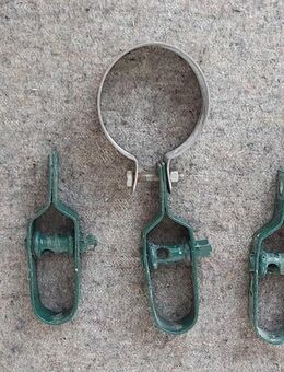 Maschendraht-Spanner, 6 Stück gesamt, davon 3 mit Masthalter - Simbach (Inn) Zentrum