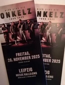 2 Stehplatzkarten Böhse Onkelz 28.11.2025 Leipzig - Hannover