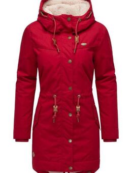 Ragwear Winterjacke YM-Canny stylischer Damen Kurzmantel Parka mit Kapuze