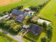 Idyllisches Hofensemble 3 Ferienwohnungen, Nebengebäude und traumhafter Garten in Föhrer Marsch - Midlum (Schleswig-Holstein)