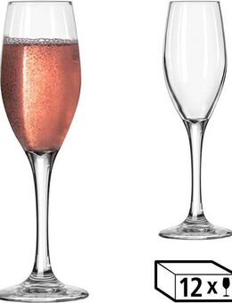 LIBBEY Sektglas Libbey Gläser-Set -PERCEPTION-, 12er Set, Glas, 170 ml, hochwertig verarbeitet, im modernen Design