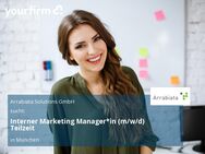 Interner Marketing Manager*in (m/w/d) Teilzeit - München