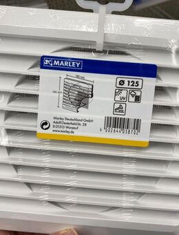 Abluftdeckel Marley inkl. Gitter 125mm FD 16x16 - Stadtallendorf Zentrum