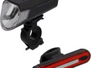 FISCHER Fahrrad Fahrradbeleuchtung LED-Akku Bel.-Set Bremsbel. 80 Lux