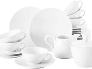 Seltmann Weiden Teeservice Geschirr-Set Life (20-tlg), 6 Personen, Porzellan, mit Linien-Dekor, Made in Germany, 20 Teile, für 6 Personen