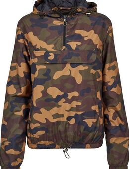 URBAN CLASSICS Windbreaker Urban Classics Damen Ladies Camo Pull Over Jacket (1-St)