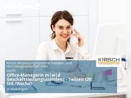 Office-Managerin m|w|d Geschäftsleitungsassistenz - Teilzeit (20 Std./Woche) - Waiblingen