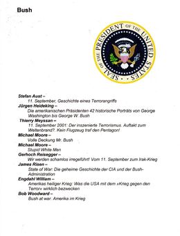Sammlung 9 Bände (Konvolut) Präsident Bush – Ausgewählte Bücher (U.a. Michael Moore) - Krefeld