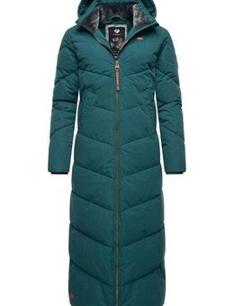 Ragwear Wintermantel Rebelka Extralong wasserdichter Winterparka mit abnehmbarer Kapuze