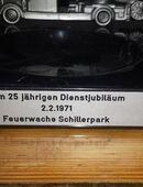 Feuerwehr, sehr altes Modell, auf Marmoraschenbecher in 10627