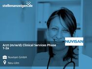 Arzt (m/w/d) Clinical Services Phase 1-2a - Neu Ulm