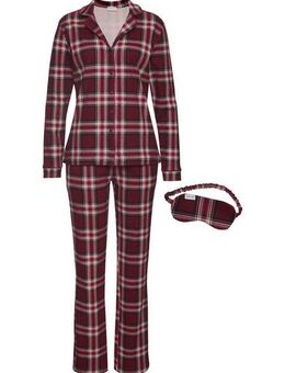 LASCANA Pyjama (Set, 3-teilig) incl. Schlafmaske