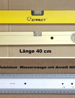 3 x Wasserwaagen 1 x 1m - 1 x 75 cm - 1 x 40 cm - Bürstadt