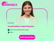 Sustainability & Reporting Manager (w/m/d) - Berlin