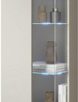 INOSIGN Vitrine Kenia, stehend und hängend, Türanschlag wechselbar (1-St) Vitrineschrank mit Glastüren 160 cm Höhe