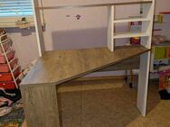Eckschreibtisch mit Regal – 103x80x150 cm – Weiß/Grau – VB - Nonnweiler