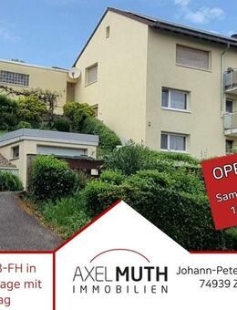 OPENHOUSE SA. 11.OKT, 11:00h-11:45h Attraktives 3-FH in ruhiger Randlage, mit PV-Ertrag. Gute Mieter, Ertrag steigerungsfähig. - Zuzenhausen