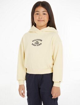 Tommy Hilfiger Kapuzensweatshirt MONOTYPE FLOCK HOODIE Kinder bis 16 Jahre mit Logoschriftzug