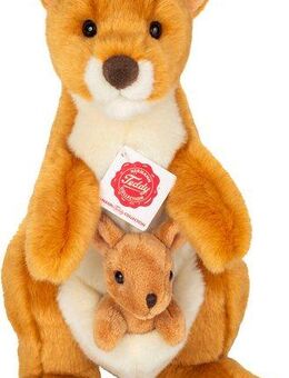 Teddy Hermann® Kuscheltier Känguru mit Baby 30 cm