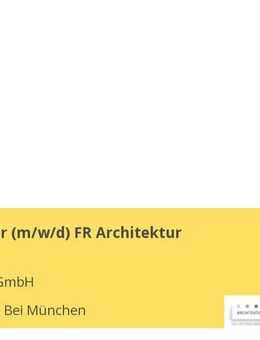 Bauzeichner (m/w/d) FR Architektur - Garching (München)