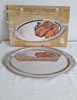 8042 WMF Schloß Mainau Cromagan Serviertablett Edelstahl 53x35cm Rostfrei 18/10 - Essen